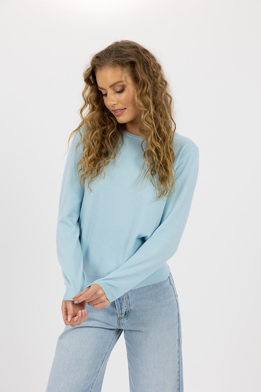 Humidity Lifestyle - Mae Jumper in Light Blue