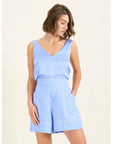 State of Embrace - Linear Palazzo Short in Vinka Blue