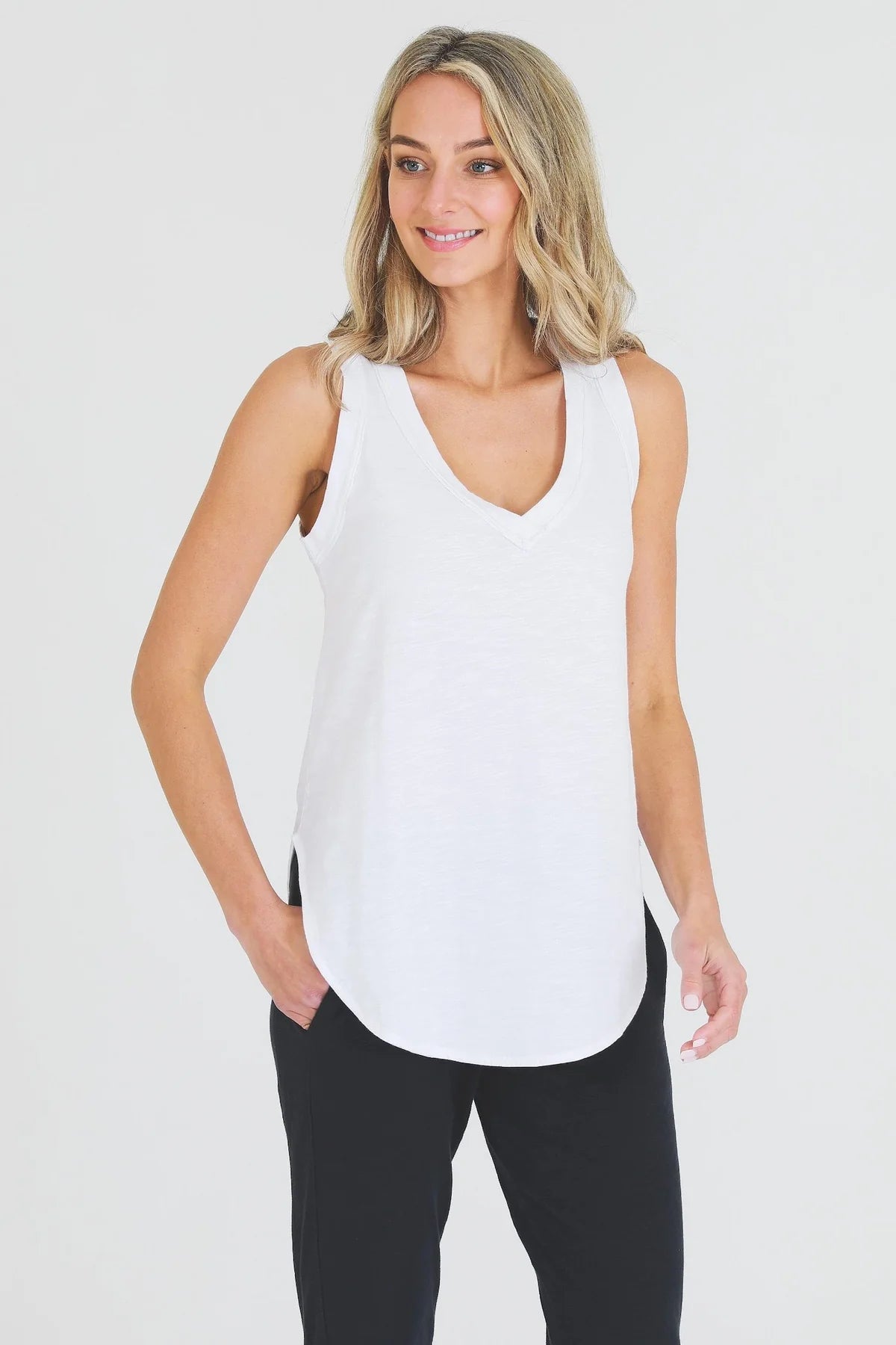3rd Story - Audrey Tank in White