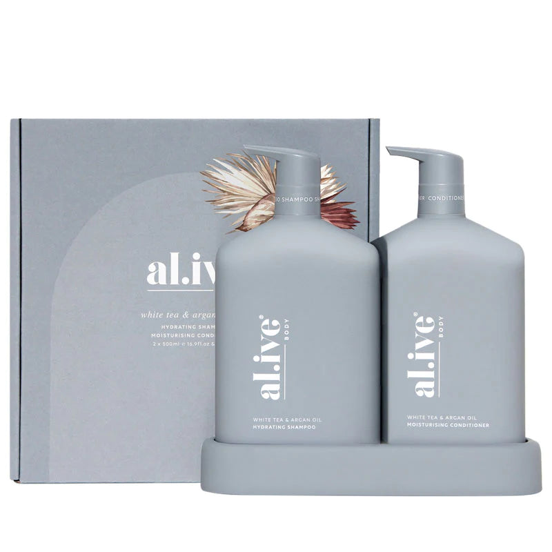 al.ive body - Shampoo and Conditioner Duo White Tea and Argan Oil