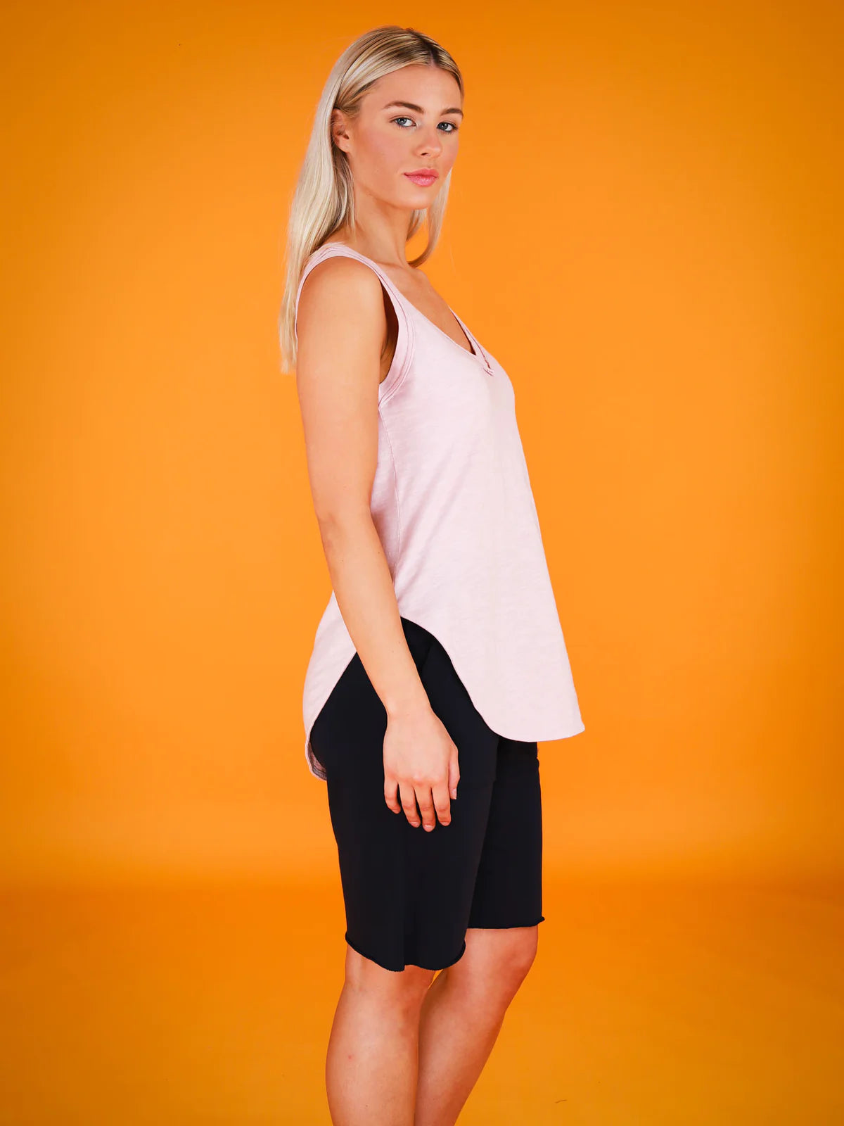 3rd Story - Audrey Tank in Blush Marle