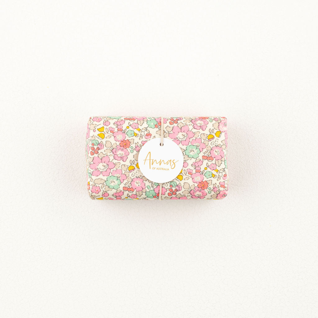 Annas of Australia  - Liberty fabric wrapped soap